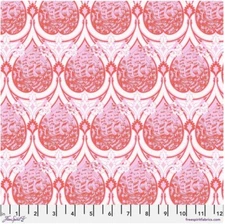 Free Spirit Tula Pink Parisville Deja Vu Sea Of Tears Melon Cotton Fabric By Yd