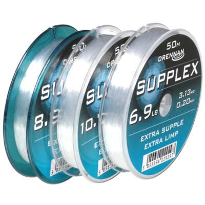 Drennan Supplex Hooklink Rig Line 50m Spule - alle Bruchdehnungen verfügbar