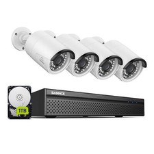 SANNCE 5MP PoE Security Camera System 8CH 4K 8MP NVR 1T 2 Way Audio Night Vision