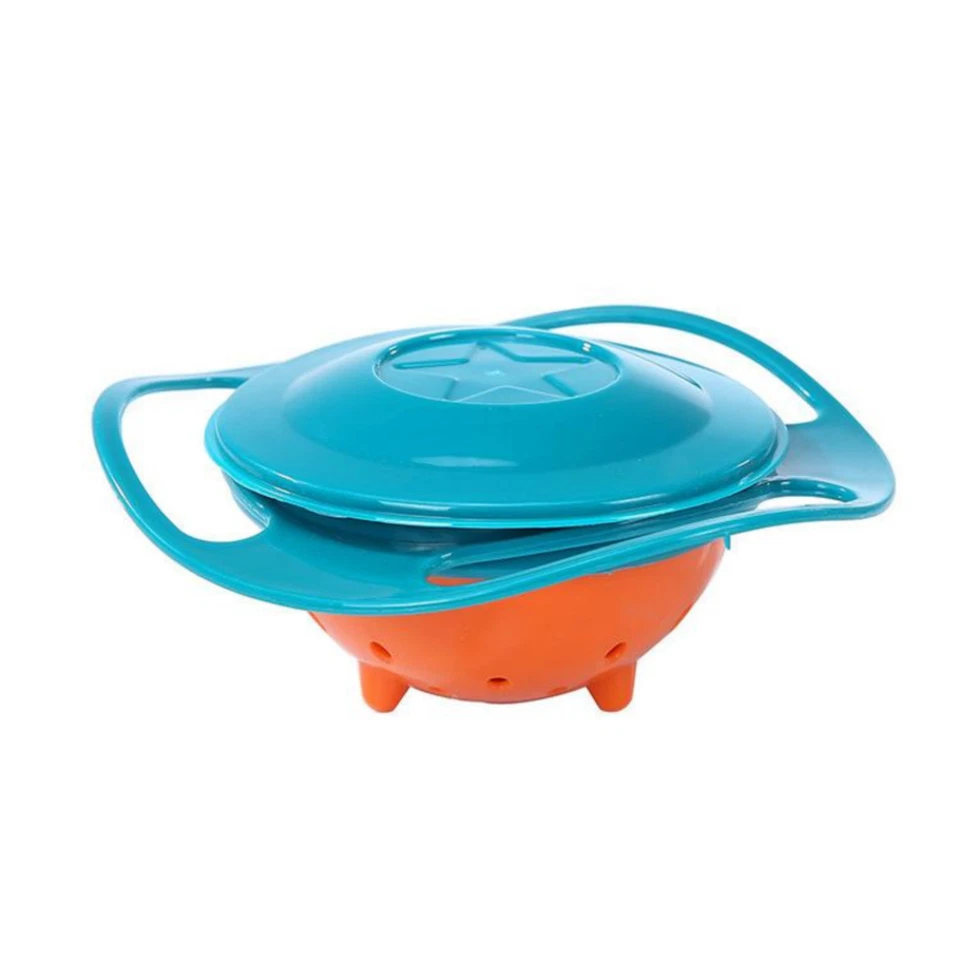 Baby Feeding Baby Gyro Bowl Universal 360 Rotate Spill-Proof Bowl+Spoon AU - image 4 of 4