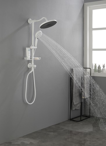 ShowerSpas Shower System 10" Rain Showerhead 4-Function Hand Shower Adjustable S - Picture 7 of 20