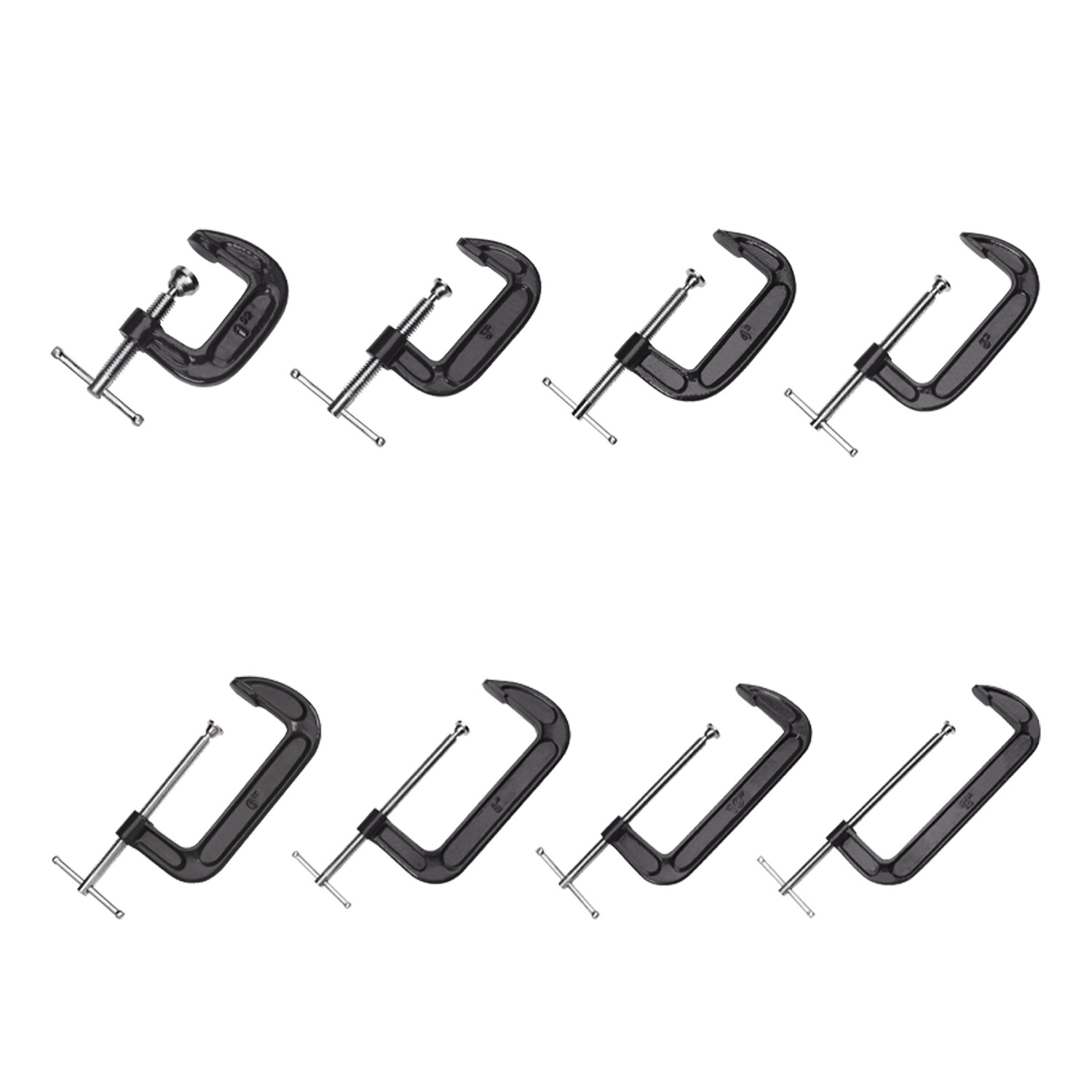 10-57mm Reversed Woodworking Clamp C-Clamp Heavy Duty Metal Carpenter Handyman Vise Grip Woodworking Tool - 13