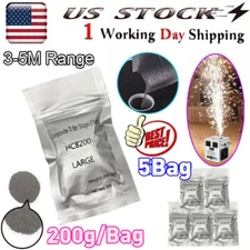 5PCS Cold Spark Machine Powder 200g Bag 3-5M Range Stage Effects