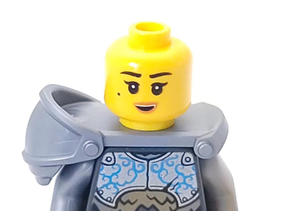 Lego Mini Figure Ninjago Hero Nya with Shield and Pike from Set