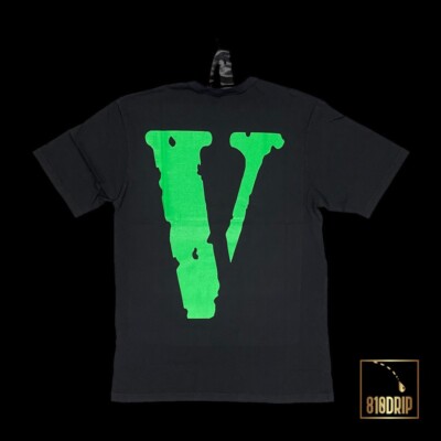 VLONE Green Friends Tee Black Size XL Authentic With Certilogo Tag 