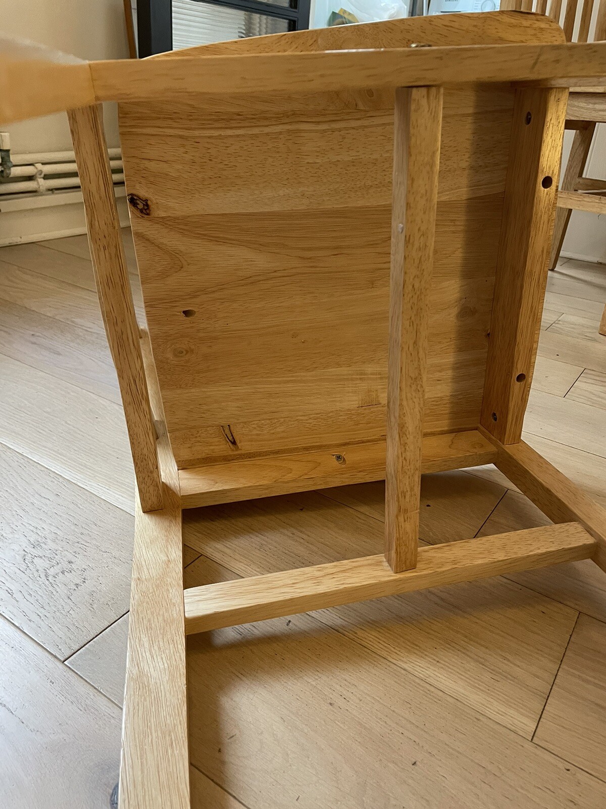 Set Of Four Wooden Dining chairs eBay