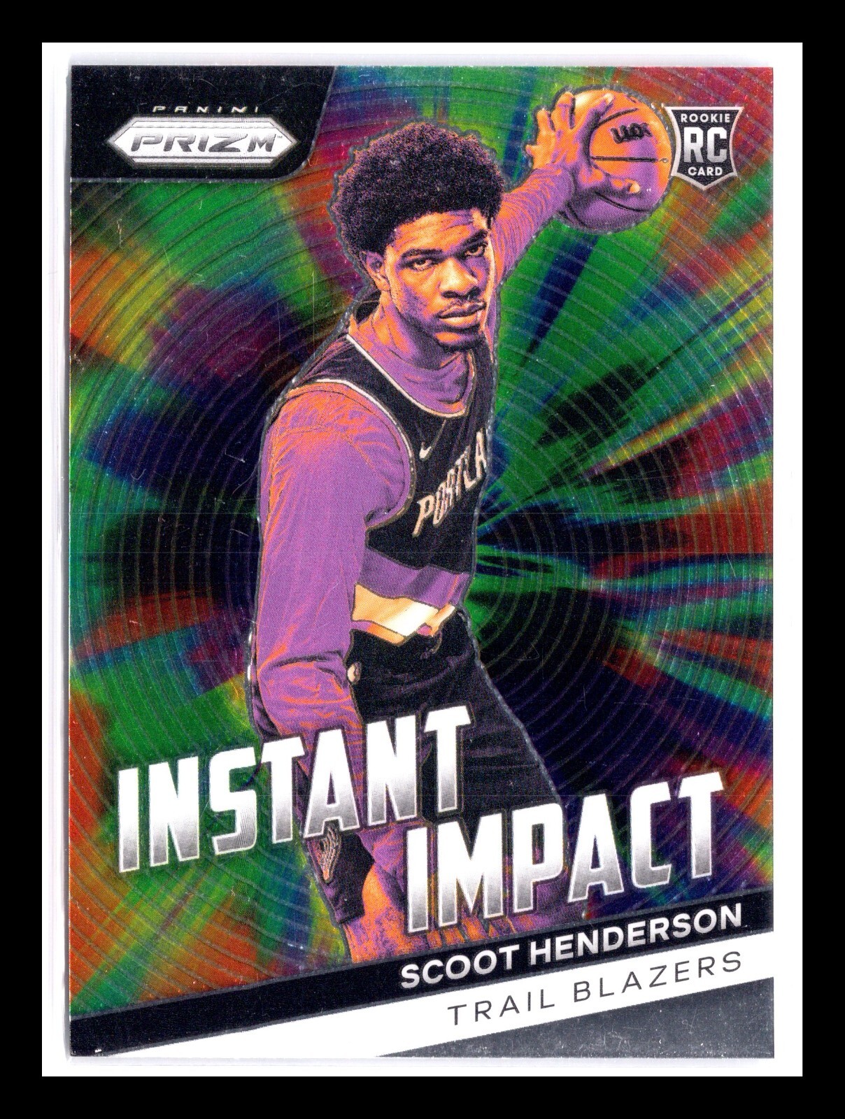 Scoot Henderson (RC) 2023-24 Panini Prizm Instant Impact Rookie #9 💎 Blazers