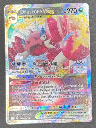 CARTE POKEMON DRASCORE VSTAR 119/196 🇫🇷 FR 🇫🇷 ORIGINE PERDUE