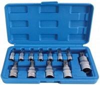 "Torx SteckschlüSsel Bit Stecknuss TS8-60 Satz 12Tlg. Innentorx 1/4\", 3/8\", 1/2\""