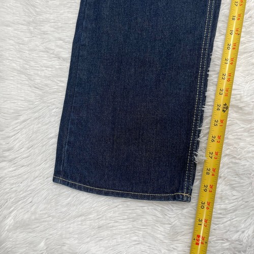 Avirex Men’s Y2K Jeans Size 30x32 Dark Blue Denim Straight Leg Baggy Loose Fit - Picture 7 of 8