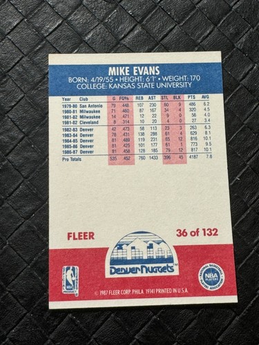 Tarjetas coleccionables de baloncesto Fleer NBA 1987-88 completa tu conjunto tú eliges Jordan - Imagen 75 de 279