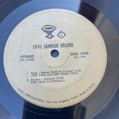 Rare F.E.L. Publications Los Angeles Religious 1970 Sampler Record 33RPM