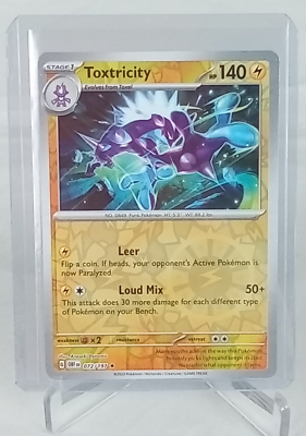 Toxtricity Reverse Holo Rare #72 Pokémon Card 2023 | eBay