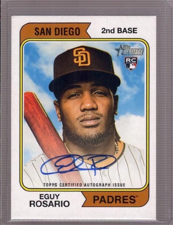 EGUY ROSARIO 2023 Topps Heritage Real One Rookie RC Autograph Auto #ROA-ERO
