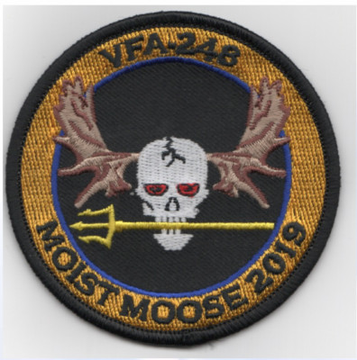 3'' NAVY VFA-248 A/C MOIST MOOSE 2019 EMBROIDERED PATCH