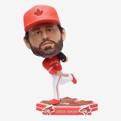 Jordan Romano Toronto Blue Jays Canada Day Uniform Bighead Bobblehead MLB
