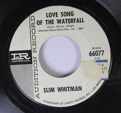 Country Promo NM! 45 Slim Whitman Love Song of the Waterfall / Virginia on Imper
