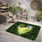 3D Heart Grass NAO1206 Game Rug Mat Elegant Photo Carpet Mat Fay