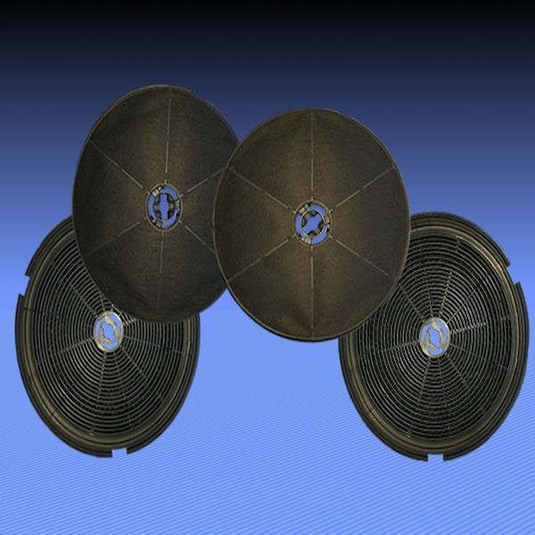 Mega Sparset 4 Aktivkohle Kohle Filter FüR Dunstabzugshaube Honeywell Onyx60/90-image