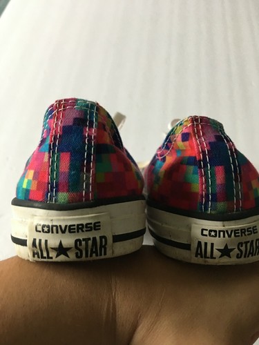 Zapatos con cordones Converse All Star 352978F para jóvenes talla 3 multicolores corte bajo - Imagen 9 de 11
