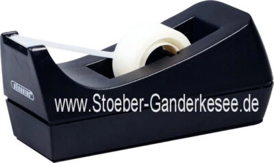 Tischabroller, schwarz, mit Klebefilm für Tesa Film bis 19mm x 33 m NEU & OVP