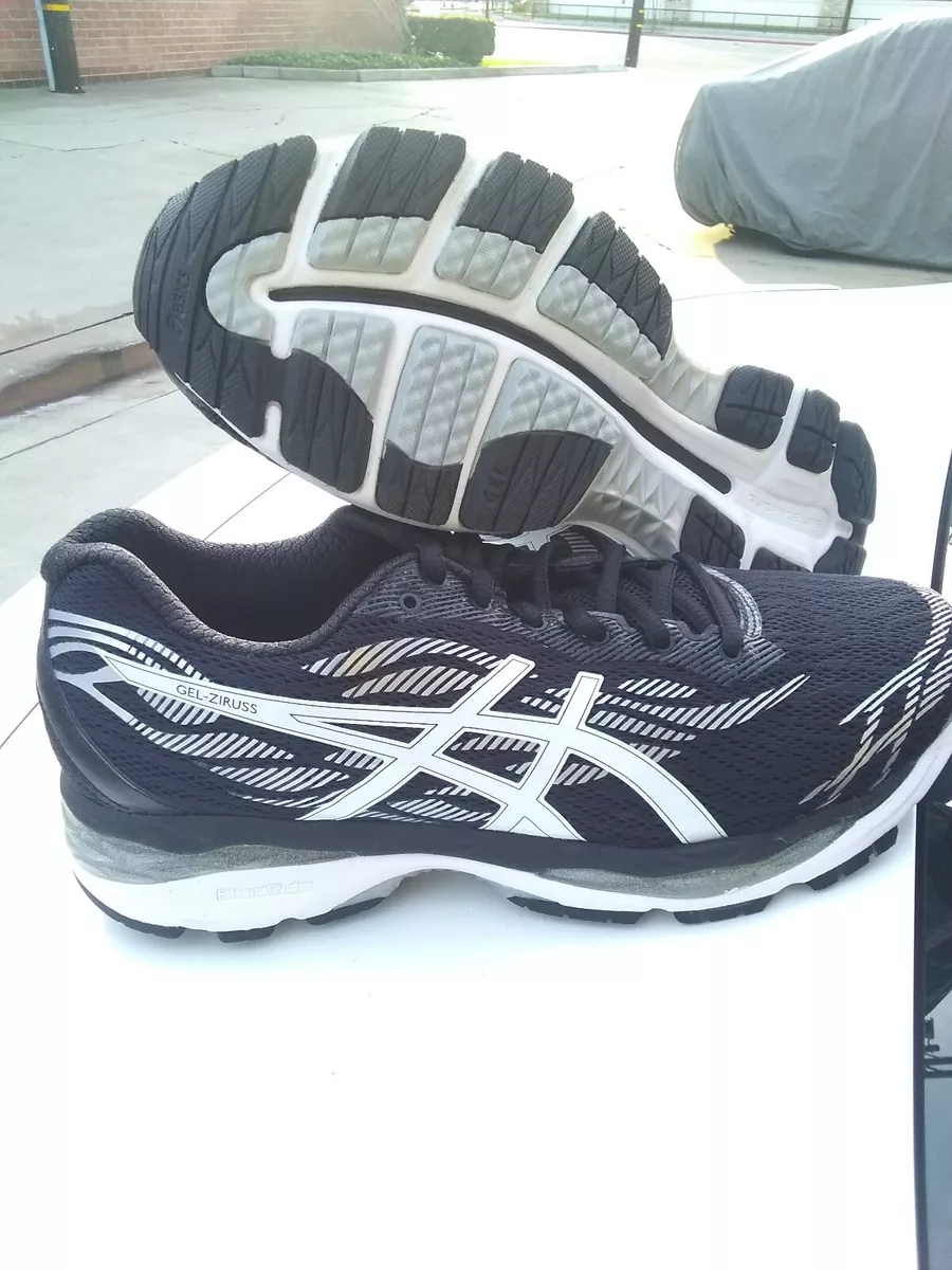 Asics Woman&#039;s Ziruss Black White Silver 10.5 | eBay