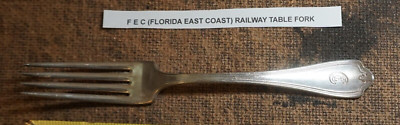 F E C Florida East Hotel Coast Company TABLE FORK (Grecian) INTERNATION'L Silver