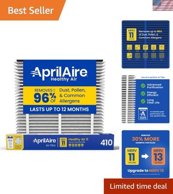 Genuine 410 Replacement Filter for Whole House Air Purifiers - MERV 11, Clean...