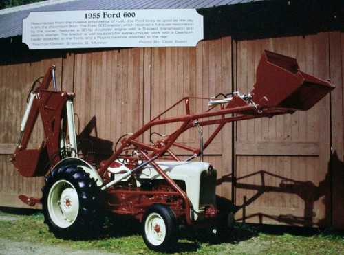 Ford Traktor Vintage Kalender Bild Wandbild Land Scheune Bauernhof Deko NOS