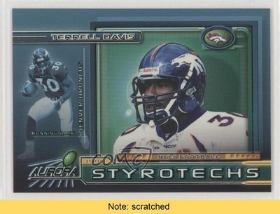 1999 Pacific Aurora Styrotechs Terrell Davis #6 HOF READ g5c