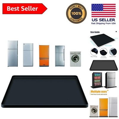 Under Refrigerator Mat 24''x24'' - Silicone Drip Pan for Maximum Leak Protection