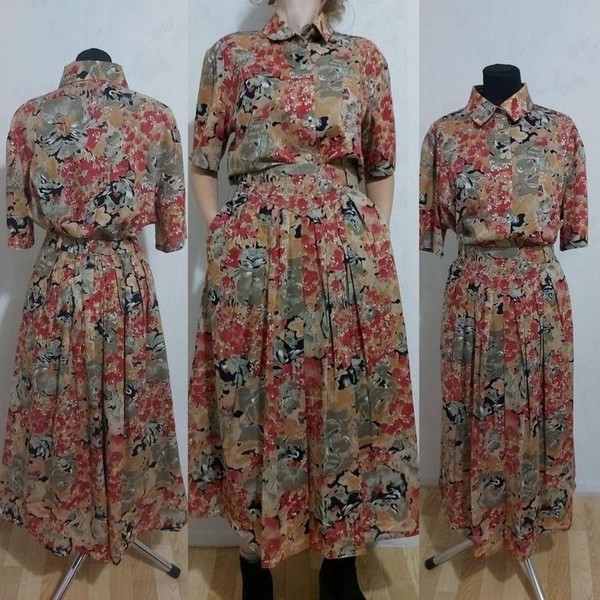 Women Peter Hahn Suit Multicolor Cotton XL