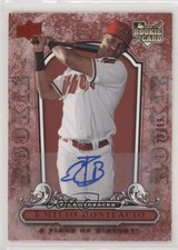 2008 Upper Deck A Piece of History Rookie Red 29/99 Emilio Bonifacio Auto 0c2