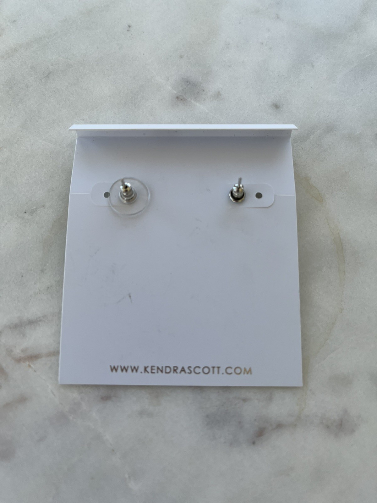 Kendra Scott Silver Gray Rectangle Post Earrings.… - image 2