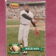 Ted Williams Card Company 1993 Barrier Breakers Willie Mays #138 MLB Giants Card