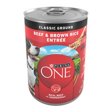 Purina ONE Classic Ground Beef and 9.75 Pound (Pack of 1), & Brown Rice 3.48 per gallon