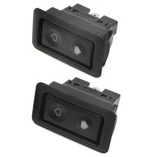 2pcs Universal Power Window Switch DC 12V, 6 Pins Momentary Electric Car