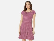 Michael Kors Bias Tile Dot Fit and Flare Dress NWT Size XL