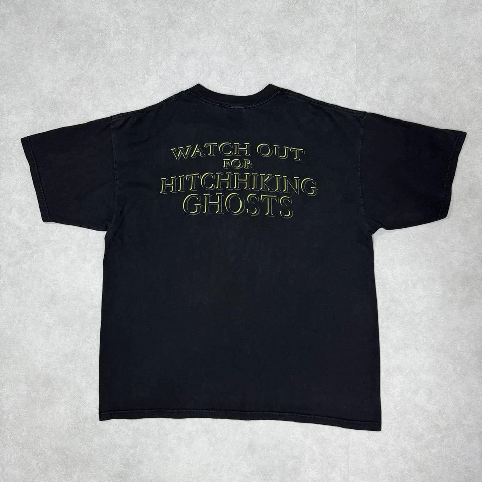 Vintage 90s Disney Haunted Mansion Short Sleeve Shirt, Black (Part Number 2) Foto 3 de 4