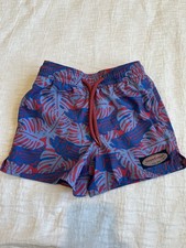 Vineyard Vines Chappy Swim Trunks Boys 3T Americana Fish Quick-Dry Elastic Waist