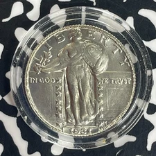 1931-S U.S. 25 Cents Daniel Carr Fantasy Overstrike Lot#OV1707 Silver!