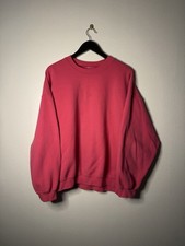 Vintage 90  s Russell Athletic Pink Crewneck Sweatshirt Made In USA Sz XXL
