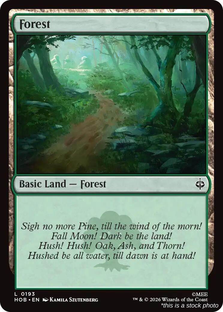 Forest (0193) (HOB 193), Normal, The Hobbit, MTG
