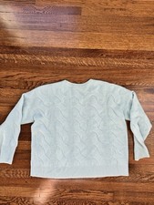 Vineyard Vines Women  s Cashmere Sweater, Light Blue Size XL