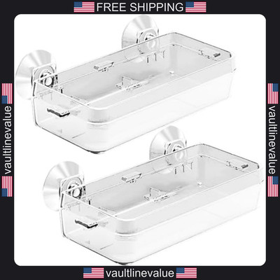 Tfwadmx 2 Pack Chameleon Bowls Reptile Feeding Water Dishes for Gecko Lizard