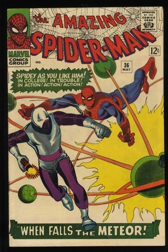 Amazing Spider-Man #36 FN- 5.5 1st Appearance Looter! 1966! Marvel 1966