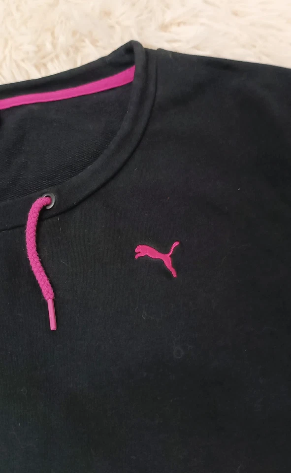 Puma Sport Niñas Negro/Rosa Sudadera Talla M Foto 3 de 4