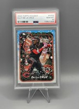 PSA 10 (RC) Elly De La Cruz 2024 Topps Holiday #H102 Cincinnati Reds 