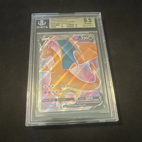 Pokémon TCG 2020 Champions Path ETB Promo Charizard V SWSH050 | BGS 9.5