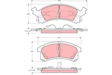 Plaquette de frein Chevrolet BERETTA